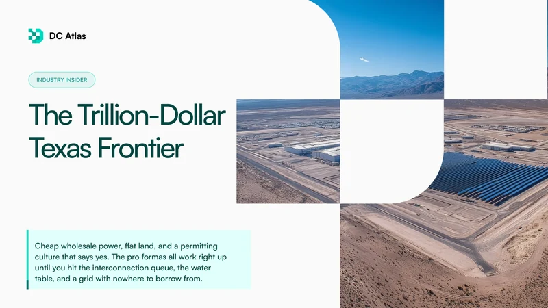 The Trillion-Dollar Texas Frontier: Inside America's Hottest Data Center Market