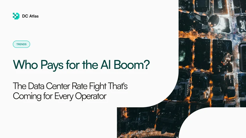 Who Pays for the AI Boom: The Data Center Rate Fight That's Coming for Every Operator