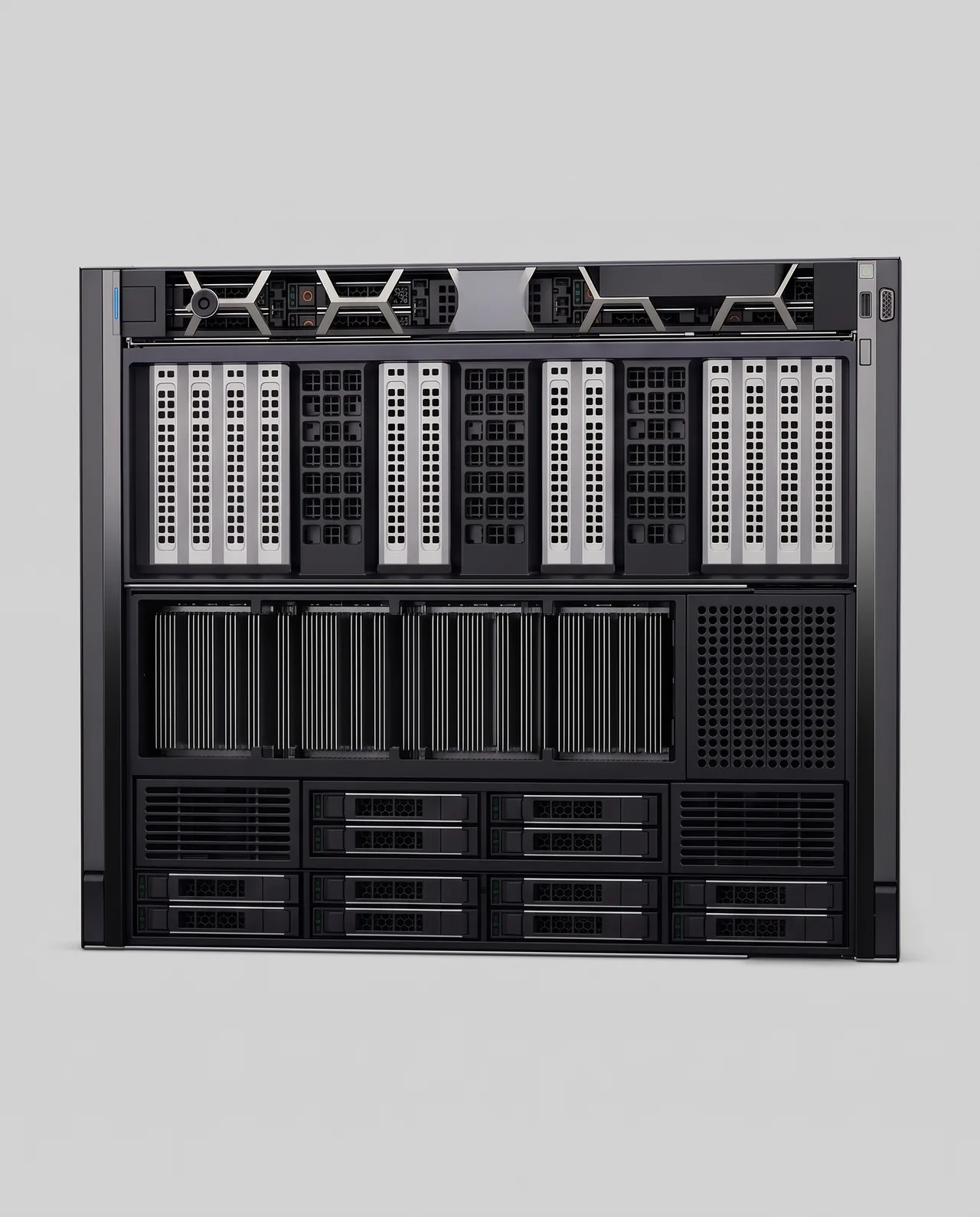 Dell PowerEdge XE9680L (8x NVIDIA B200) — elevation