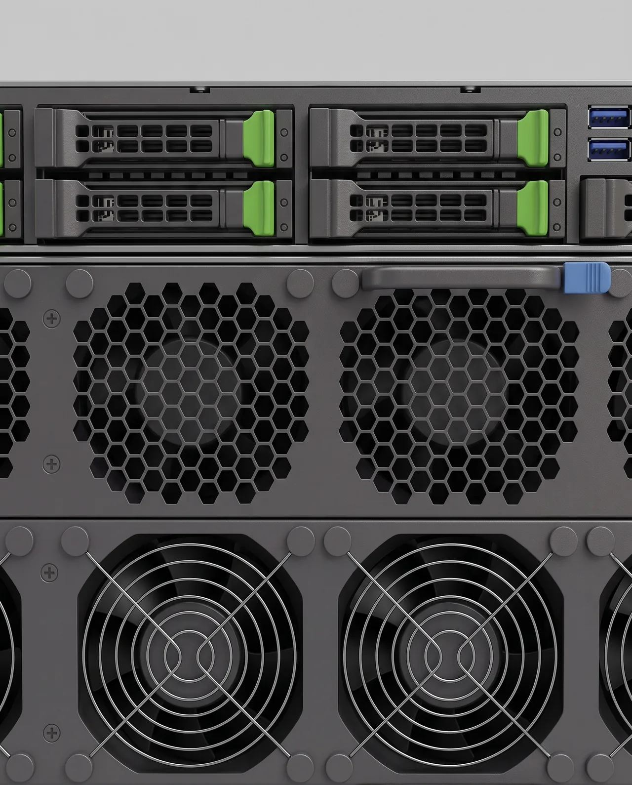 GIGABYTE G593-SD1-LAX3 (8x NVIDIA H200, direct liquid cooled) — detail