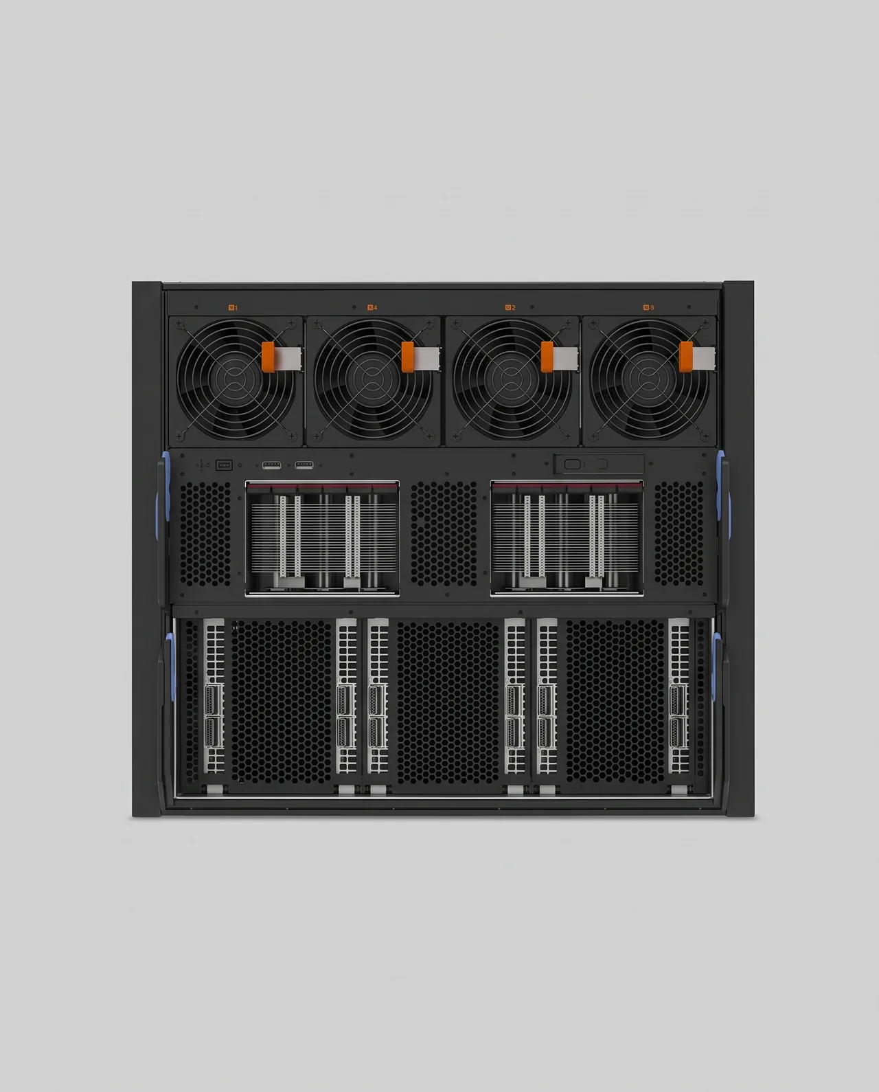 Lenovo ThinkSystem SR680a V3 (8x NVIDIA H100) — elevation