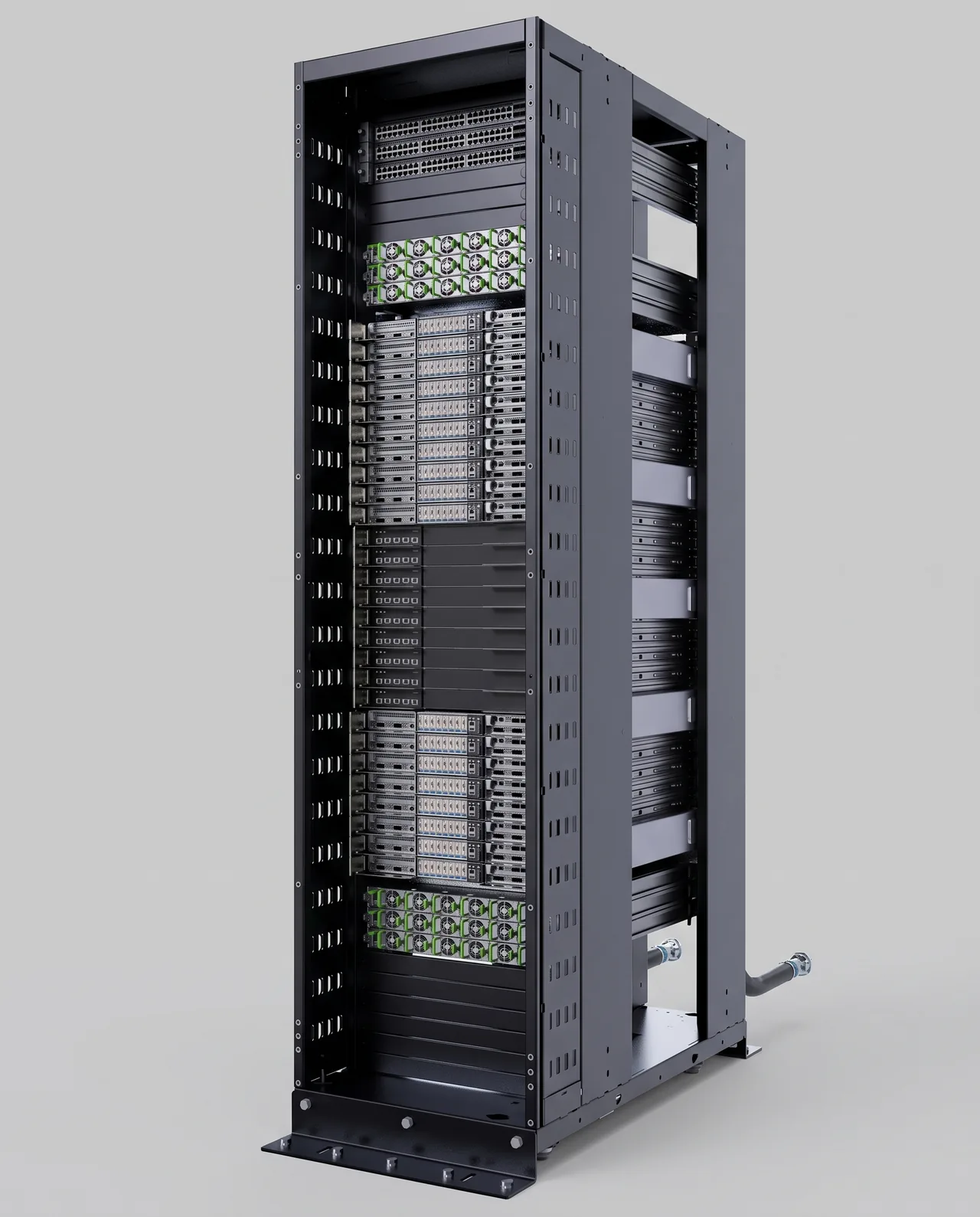 GIGABYTE GIGAPOD AI DLC Rack NVIDIA GB300 NVL72 (DLB2-CB3) — render